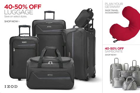 jcp luggage sale